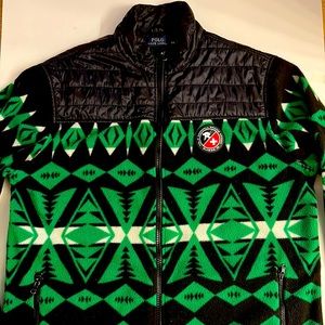 Polo Ralph Lauren Aztec Fleece Downhill Ski Zip Up Men’s Jacket Size XXL